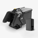 YUKA Grässamlare Kit till 3000 m² – Uppsamlare med extra batteri för Renare Gräsmatta