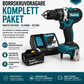 Makita DDF489Z + BL1860B + DC18RC – Borrskruvdragare Komplett Paket