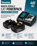 Makita 197624-2 LXT PowerPack – 2x5,0Ah Batteri + Snabbladdare