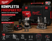Milwaukee M18 Fräspaket KIT – FR12KIT-0P med sänkbas + M18 B5 5,0Ah Batteri