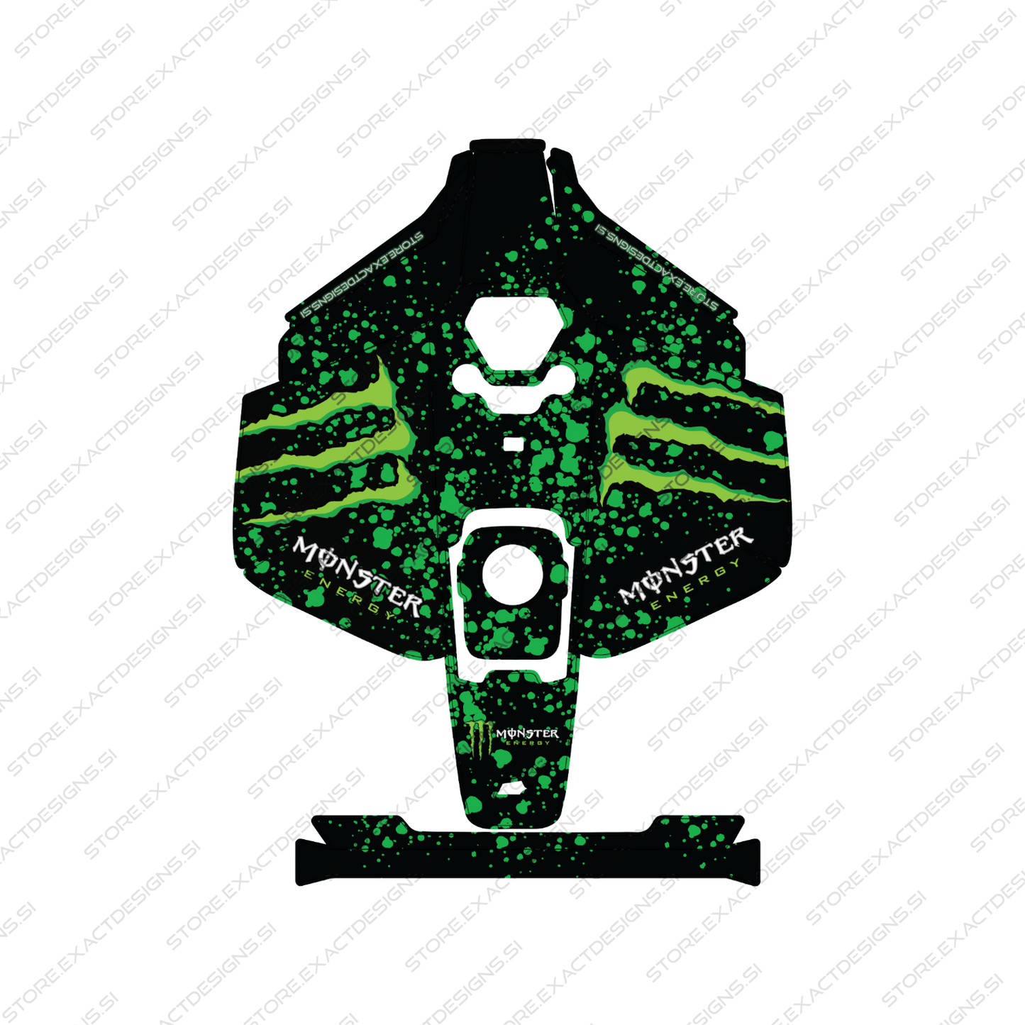 Monster Energy – Sticker for Mammotion Robotic Lawn Mowers Exact Designs