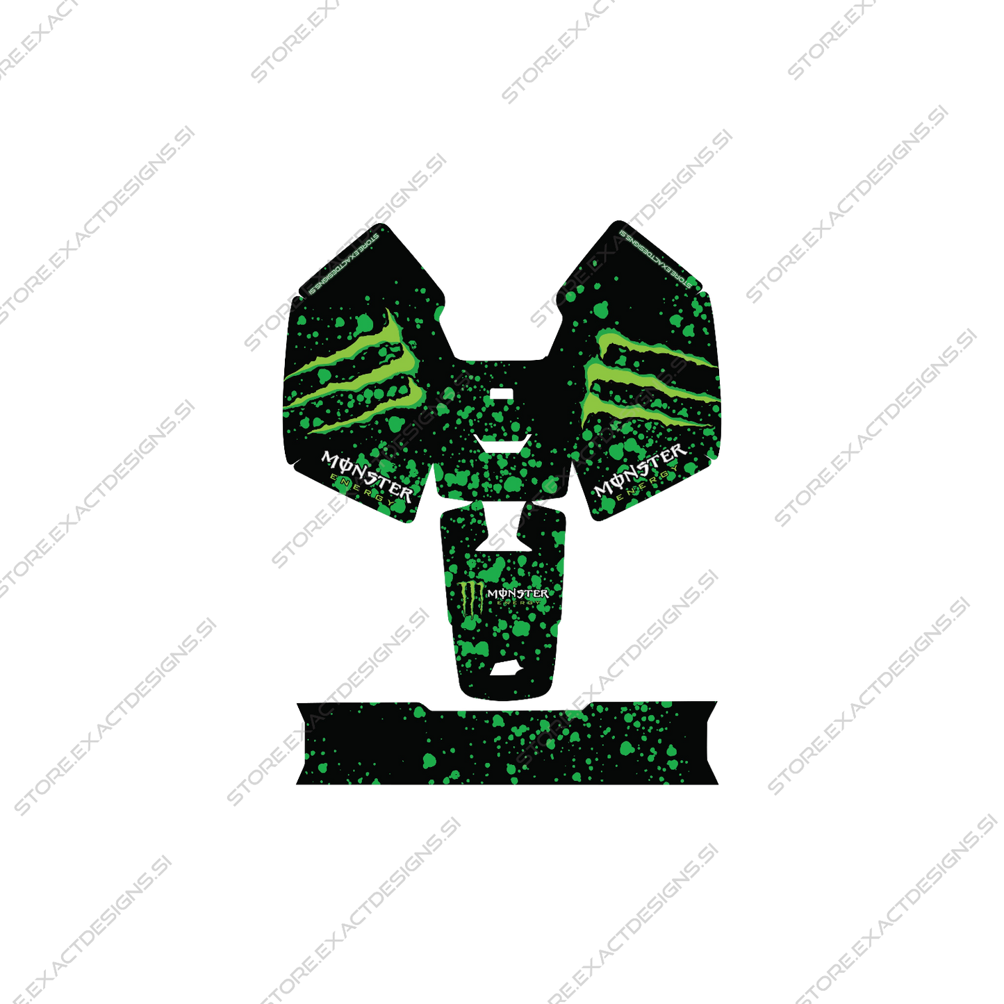 Monster Energy – Nalepka za Mammotion robotske kosilnice Exact Designs