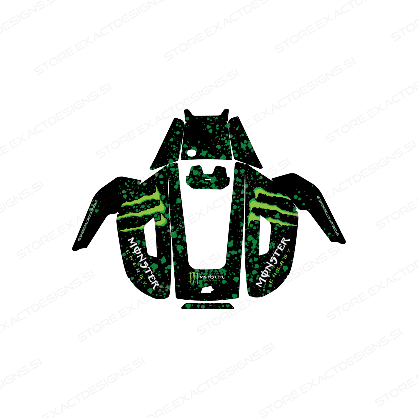 Monster Energy – Sticker for Mammotion Robotic Lawn Mowers Exact Designs