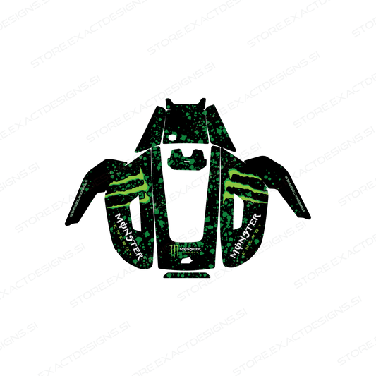 Monster Energy – Sticker for Mammotion Robotic Lawn Mowers Exact Designs