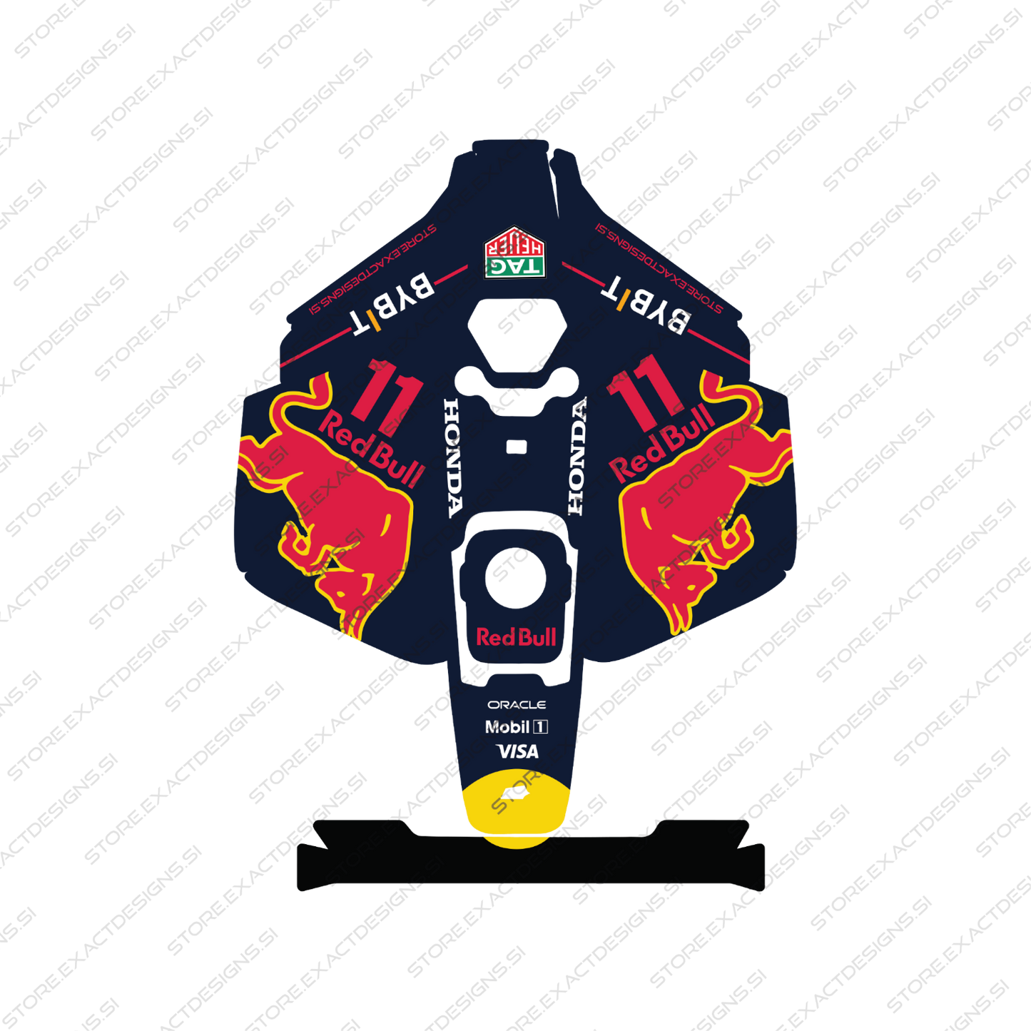 F1 Honda RB21 – Sticker for Mammotion Robotic Lawn Mowers Exact Designs