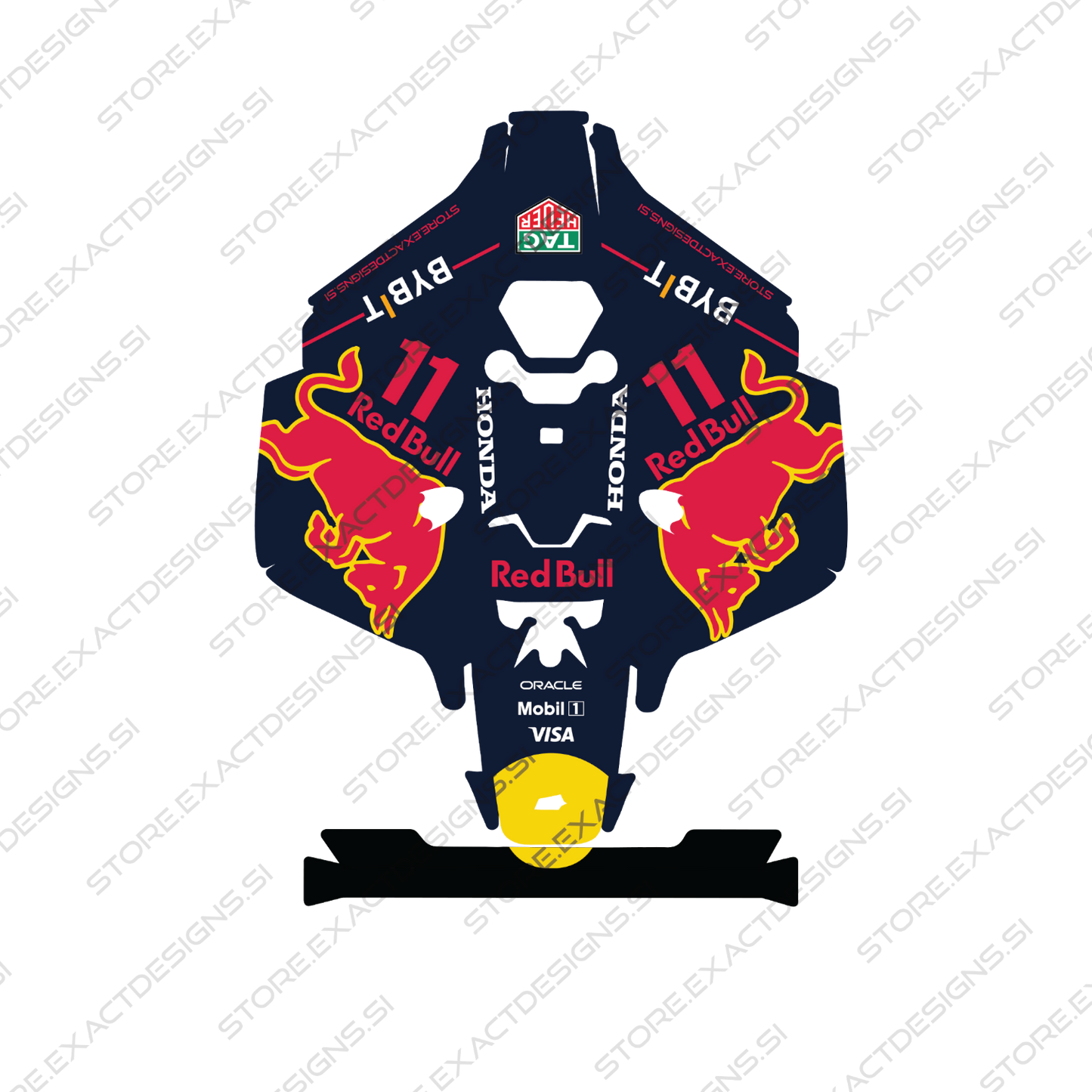 F1 Honda RB21 – Aufkleber für Mammotion Mähroboter Exact Designs