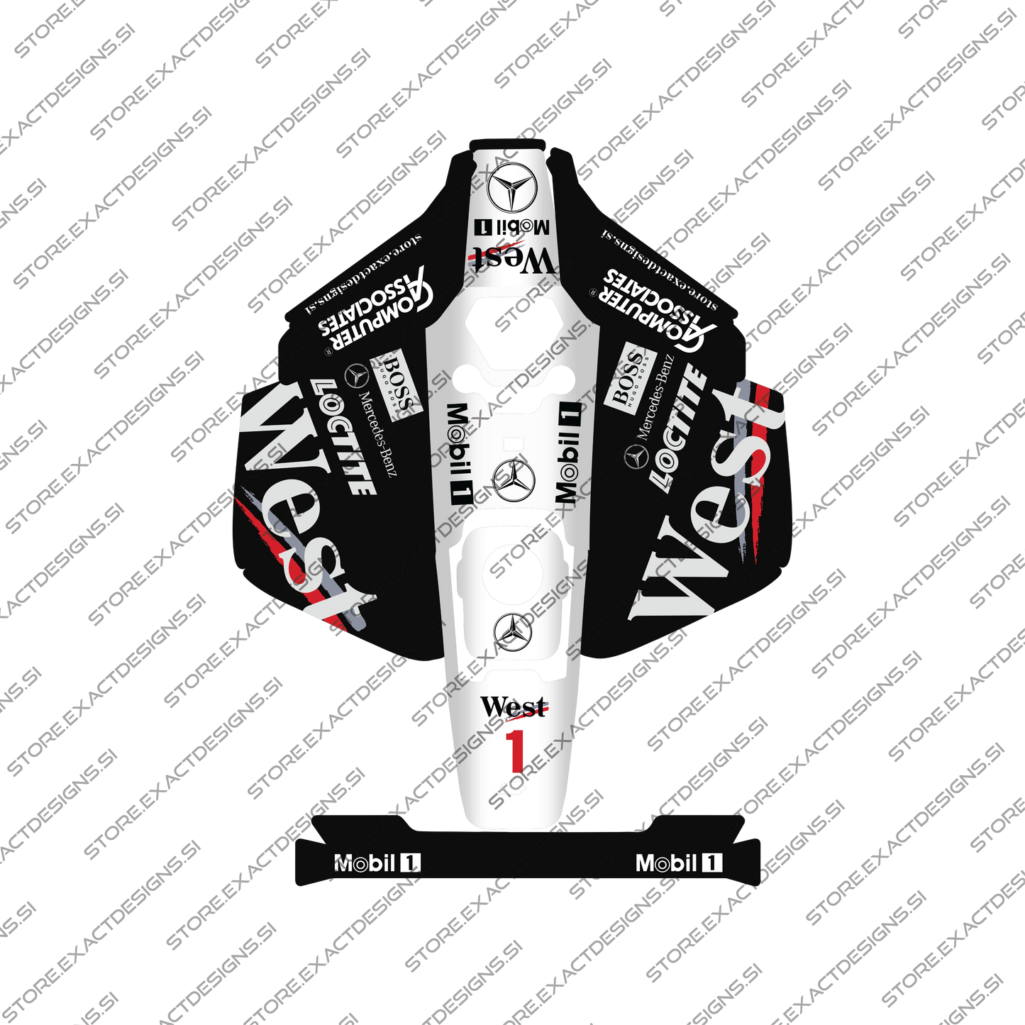 F1 McLaren 2000s – Sticker for Mammotion Robotic Lawn Mowers Exact Designs