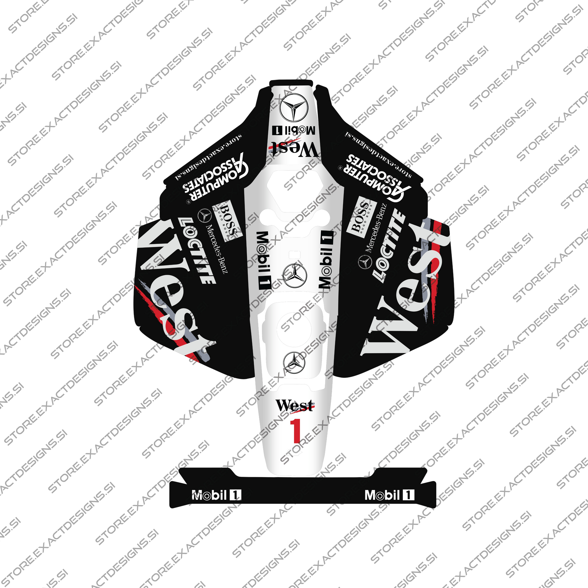 F1 McLaren 2000s – Sticker for Mammotion Robotic Lawn Mowers Exact Designs