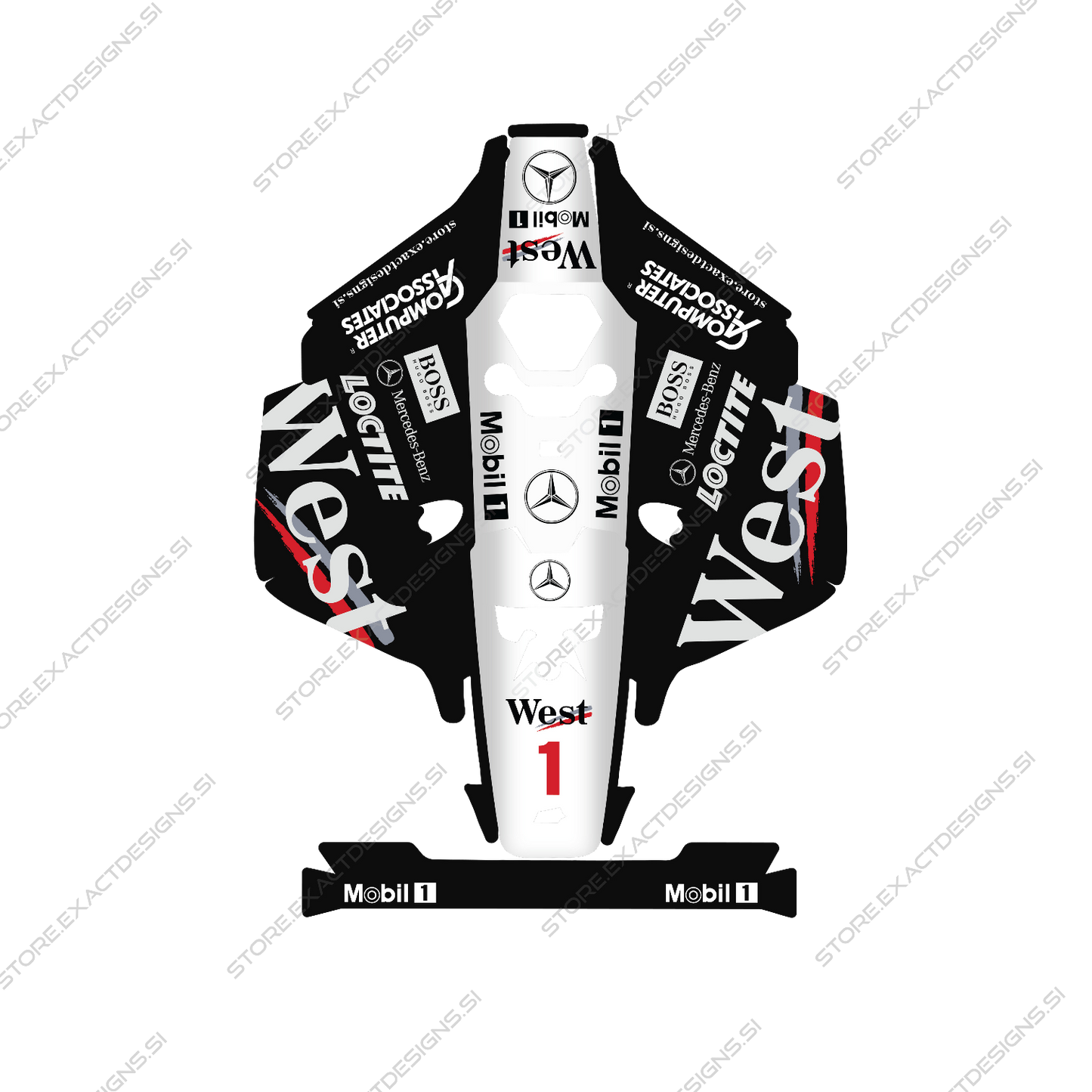 F1 McLaren 2000s - Mammotion Luba 2 AWD X - Nalepka Exact Designs