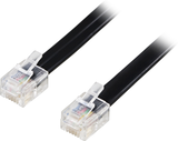 Rj12 kabel - Modularkablage RJ12/6C 2m, Svart