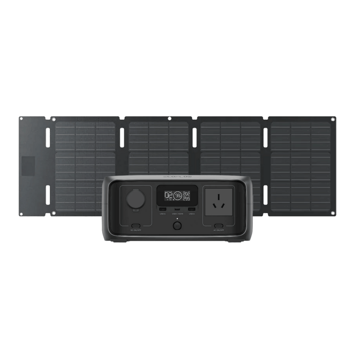 EcoFlow RIVER 3 UPS med 45 W solpanel