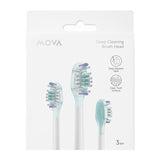 MOVA borsthuvuden till eltandborste Fresh 20 och Sensus Fresh 10, 3-pack