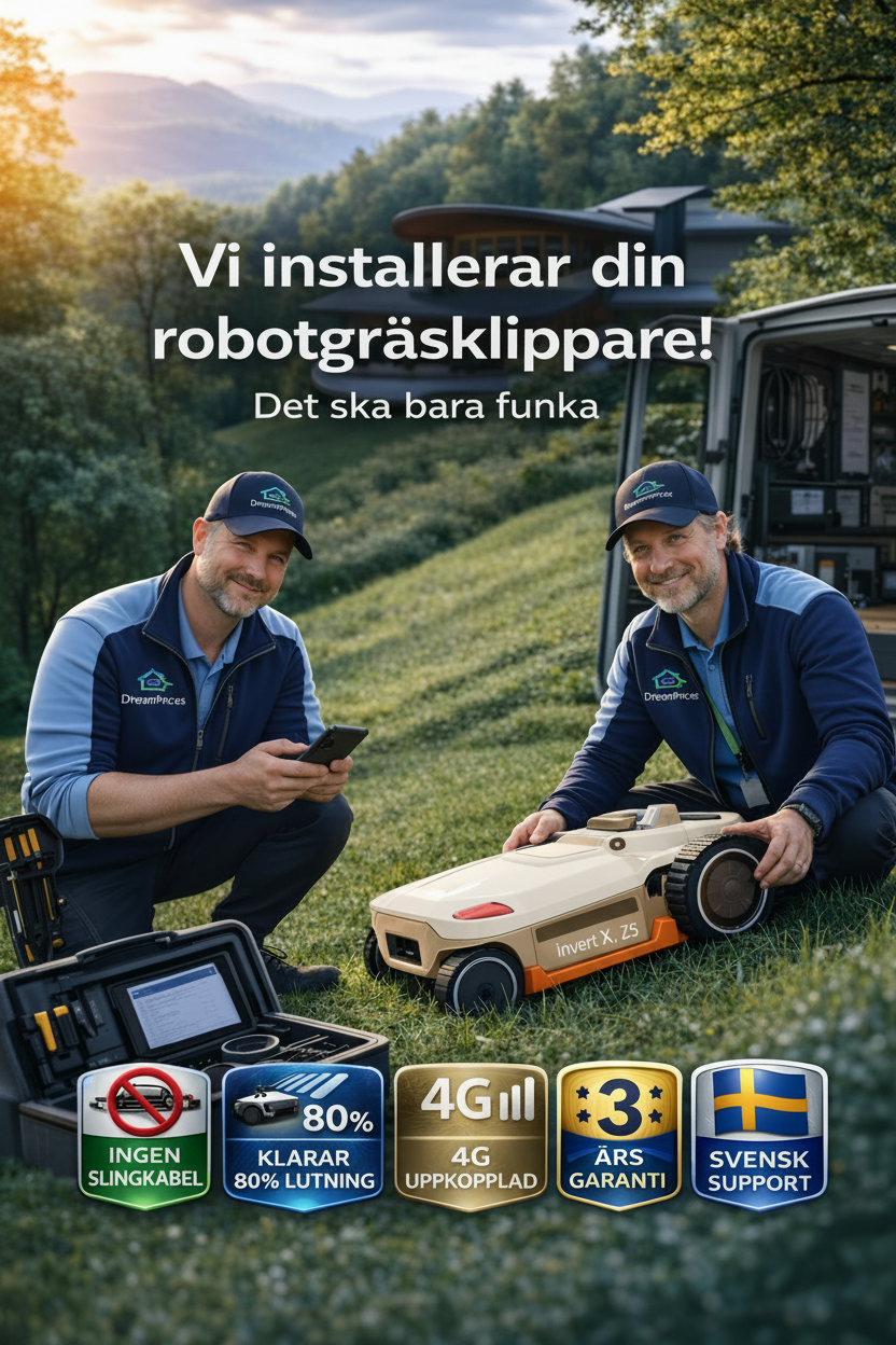 Installation av Robortgräsklippare