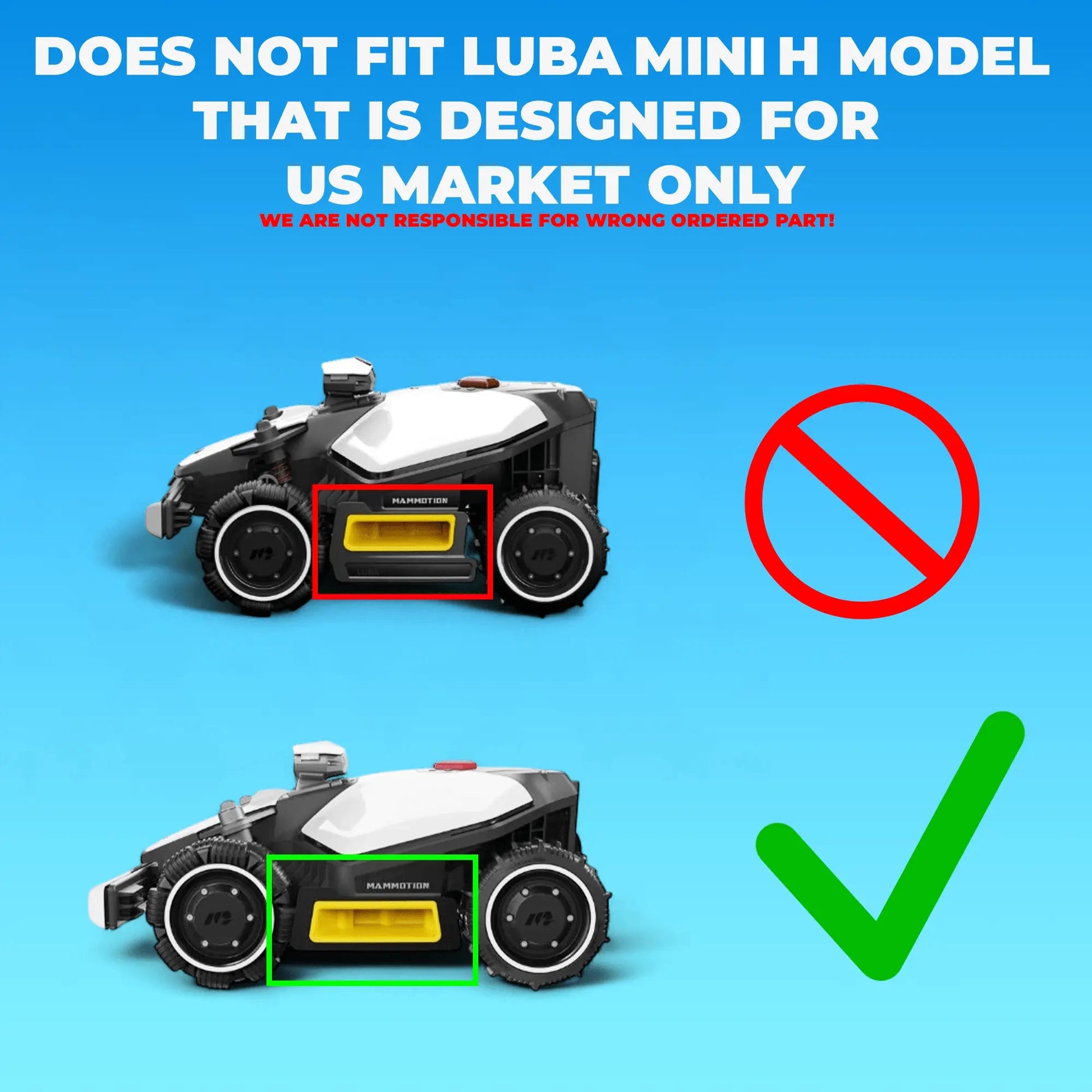 Mammotion Luba Mini – Seitenschutz PRO V2 - Exact Designs