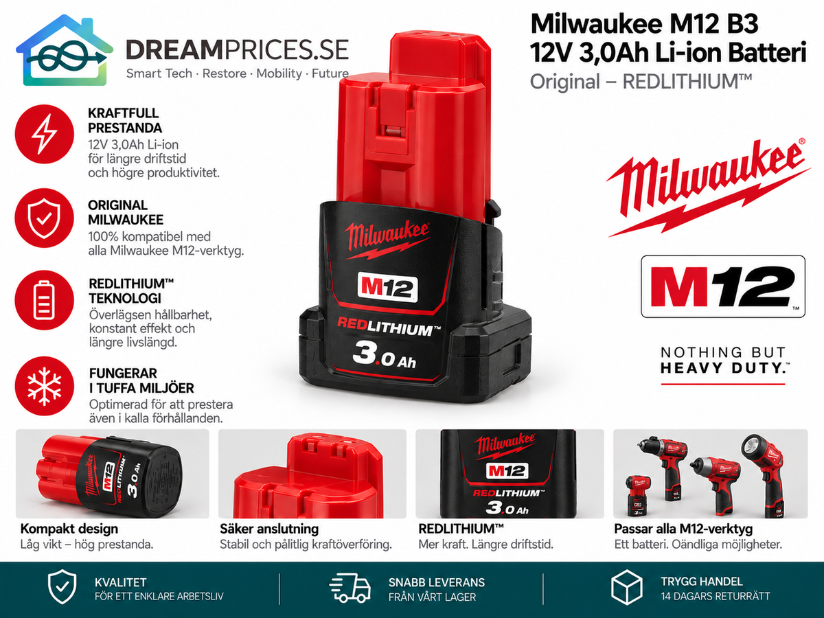 Milwaukee M12 B3 3,0Ah