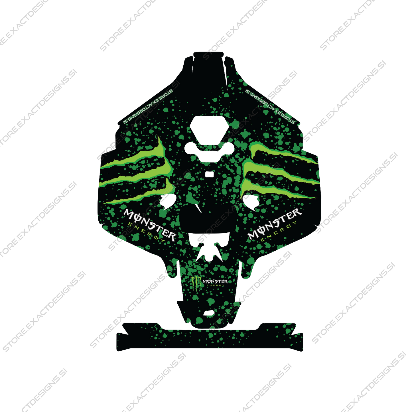 Monster Energy – Nalepka za Mammotion robotske kosilnice Exact Designs