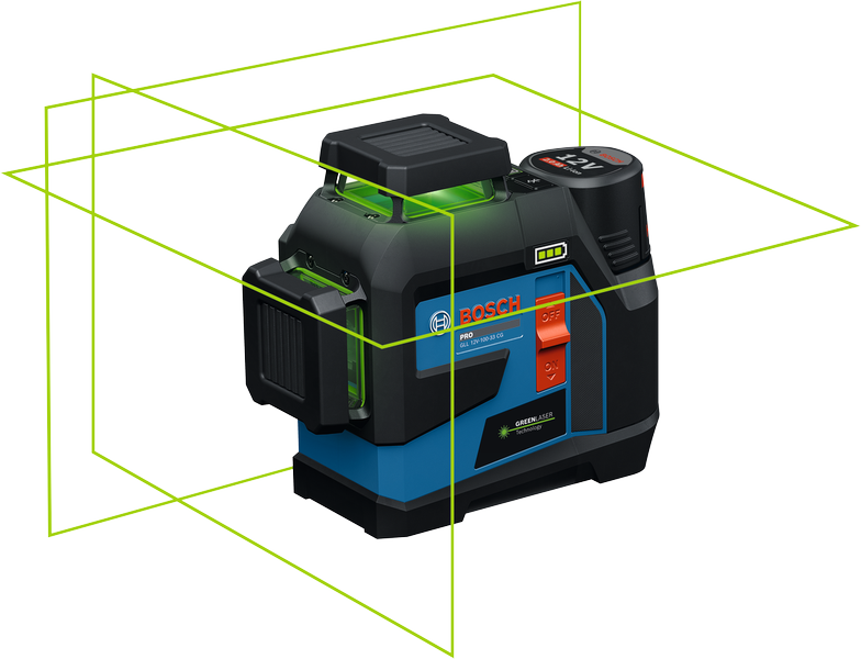 Bosch GLL12V-100-33CG Krysslinjelaser – produktbild 2
