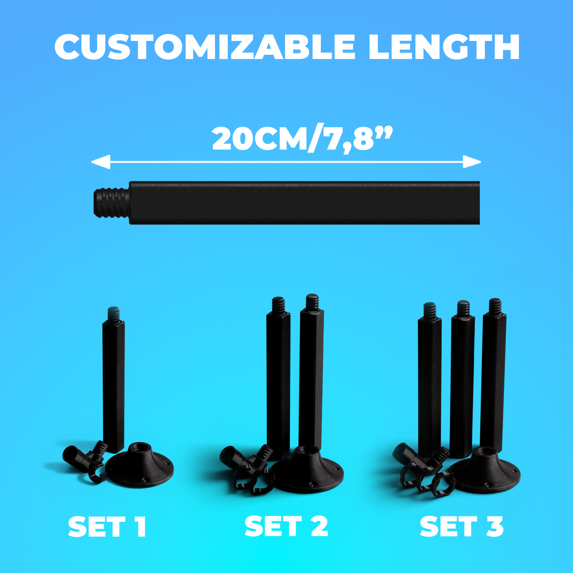 Adjustable RTK Antenna Mount for Mammotion Mini Series Exact Designs