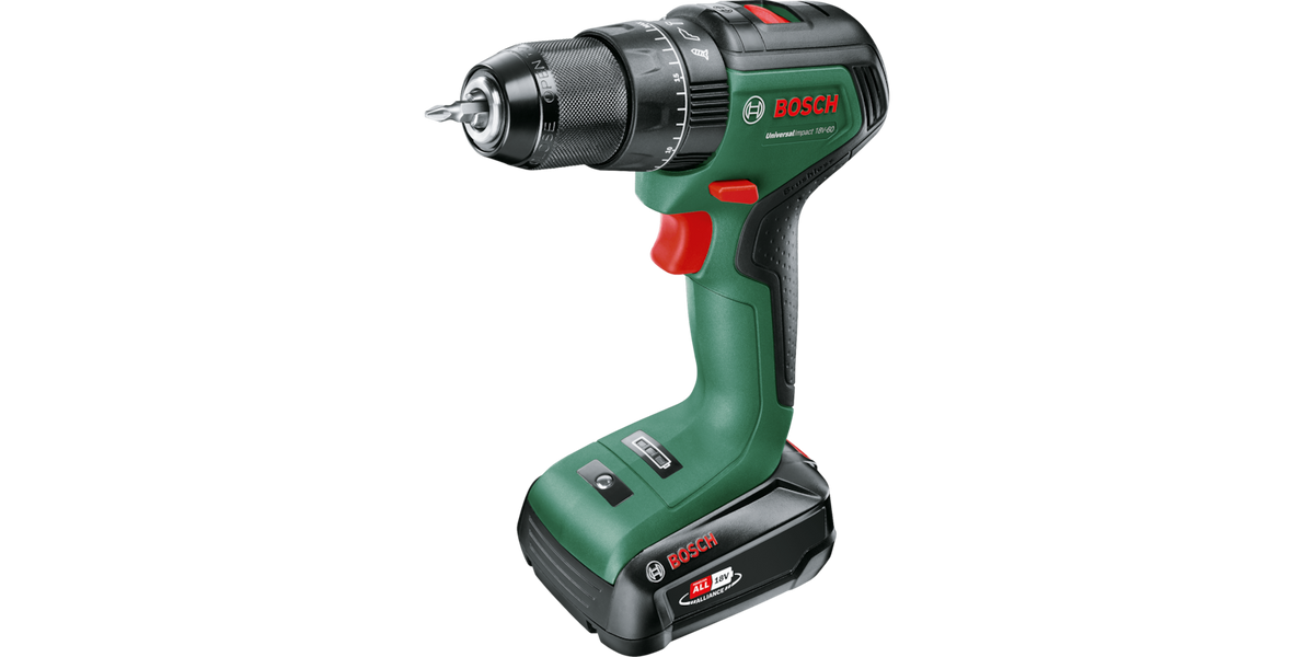 Bosch UniversalImpact 18V-60 Slagborrmaskin 60 Nm med batteri, laddare och väska – 06039D7101 – produktbild 2